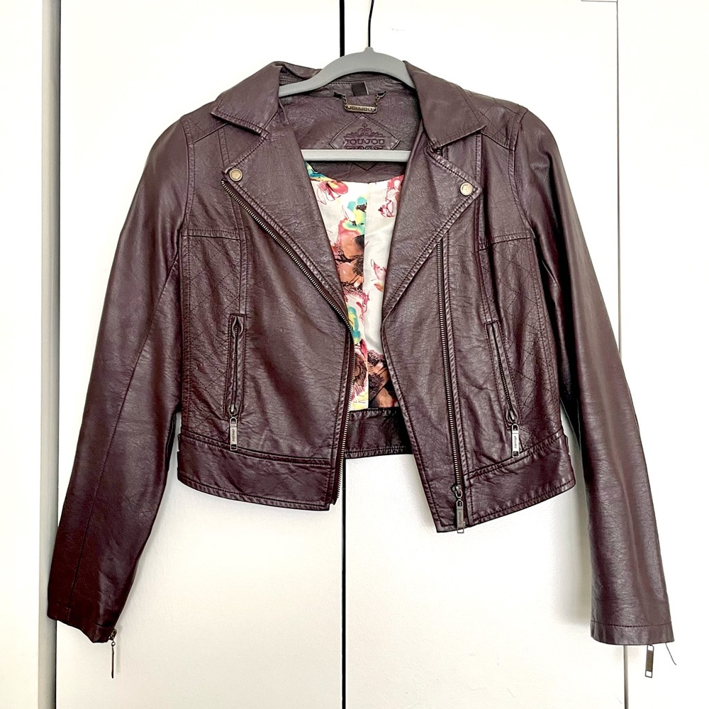 JouJou - Brown Leather Jacket - Small